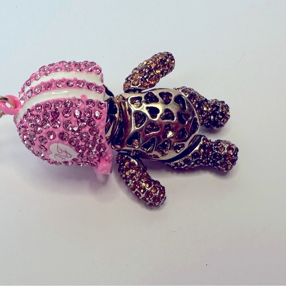 Betsey Johnson Football Bear Long Chain Necklace NWT - Picture 8 of 8